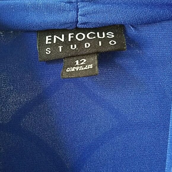 Enfocus Studio royal and black dress Sz 12 NWT - Picture 4 of 5